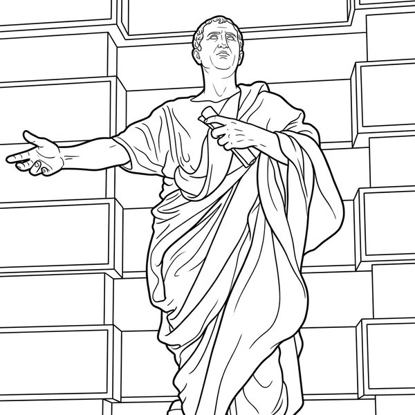 Cicero coloring page thumbnail